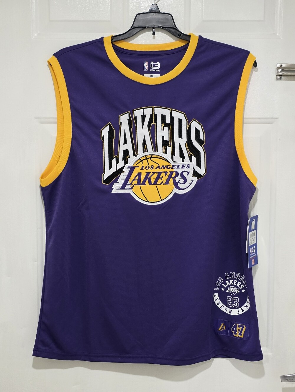 Ultra Game Sleeveless Lebron James Lakes Jersey Men's Size XL